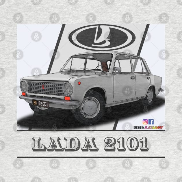 Lada 2101 1970 White by PjesusArt